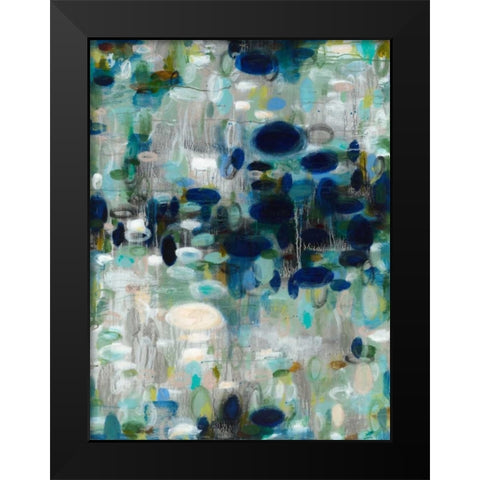 Watery Story Black Modern Wood Framed Art Print by Kaplinsky, Matt