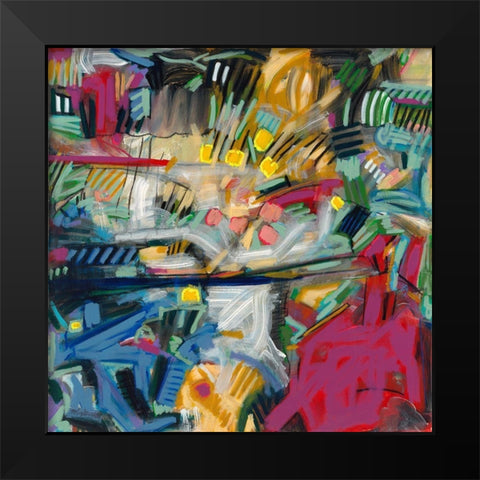 Influence Black Modern Wood Framed Art Print by Kaplinsky, Matt