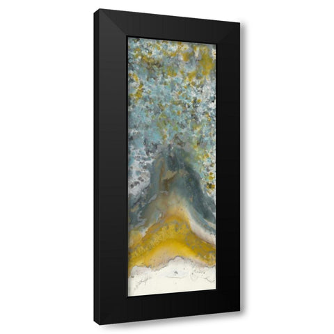 Golden Bloom 2 Black Modern Wood Framed Art Print with Double Matting by Bering, Blakely