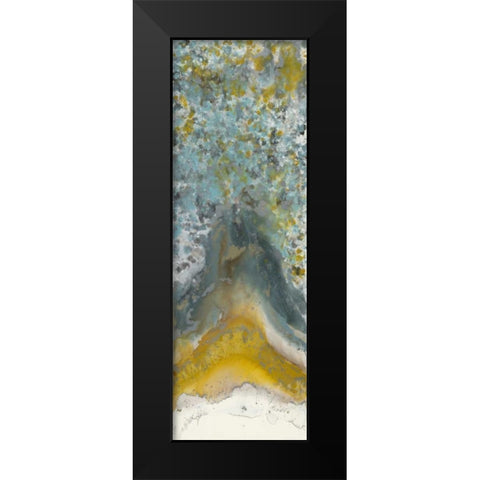 Golden Bloom 2 Black Modern Wood Framed Art Print by Bering, Blakely