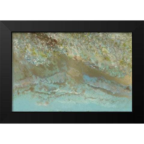 Robins Egg Black Modern Wood Framed Art Print by Bering, Blakely