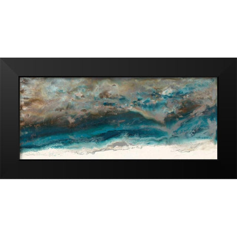 Mystic Surface Black Modern Wood Framed Art Print by Bering, Blakely