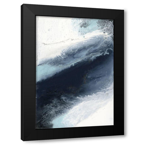 Abstract,Contemporary Black Modern Wood Framed Art Print with Double Matting by Bering, Blakely