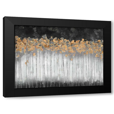 Midnight Forest Black Modern Wood Framed Art Print with Double Matting by Walters, Delsy