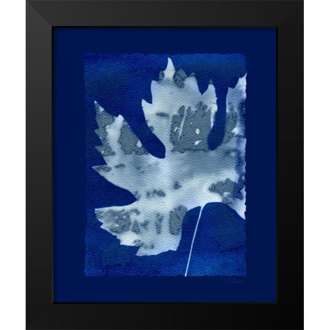 Cyanotype Maple Black Modern Wood Framed Art Print by Zamudio, Dan