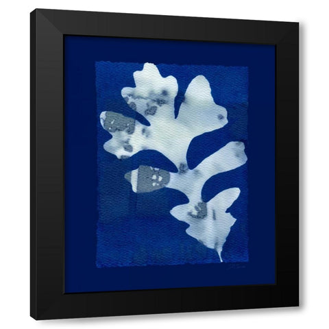 Cyanotype Oak Black Modern Wood Framed Art Print with Double Matting by Zamudio, Dan
