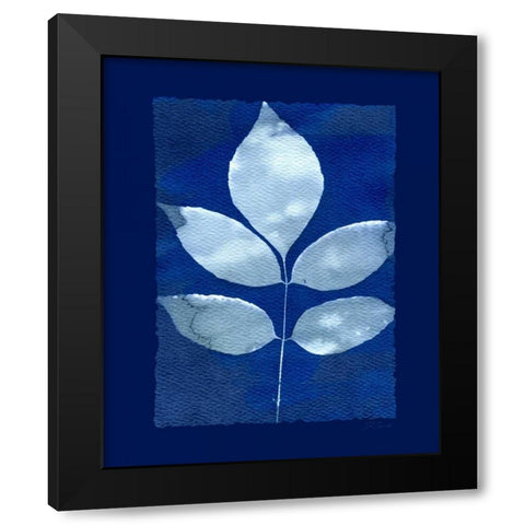 Cyanotype Birch Black Modern Wood Framed Art Print by Zamudio, Dan