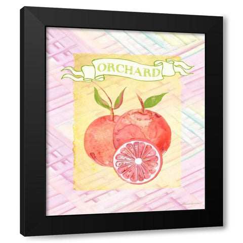 Citrus Orchard 2 Black Modern Wood Framed Art Print with Double Matting by Haberier, Patricia