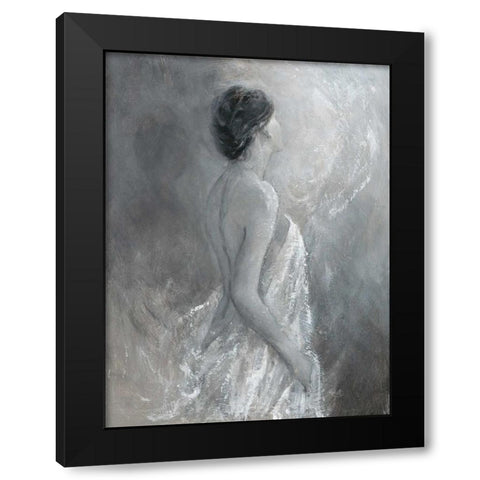 Figurative Pose 1 Black Modern Wood Framed Art Print with Double Matting by Wallis, Karen