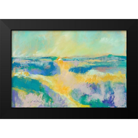 Beyond the Horizon I Black Modern Wood Framed Art Print by Miller, Sonia