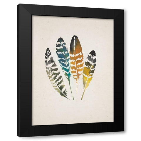 Destiny - Textured Black Modern Wood Framed Art Print by Swartz, Megan