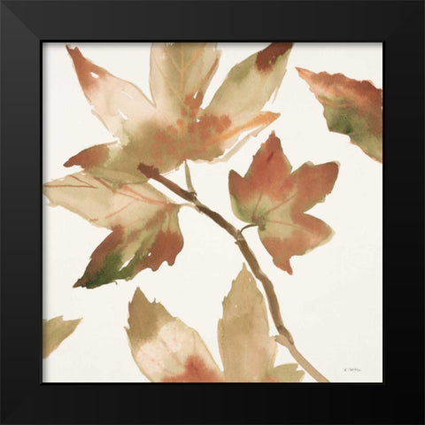 Autumn Song Black Modern Wood Framed Art Print by Swartz, Megan