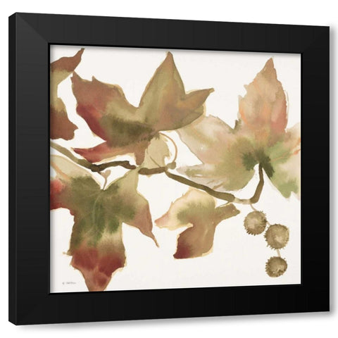 Autumn Song II Black Modern Wood Framed Art Print by Swartz, Megan
