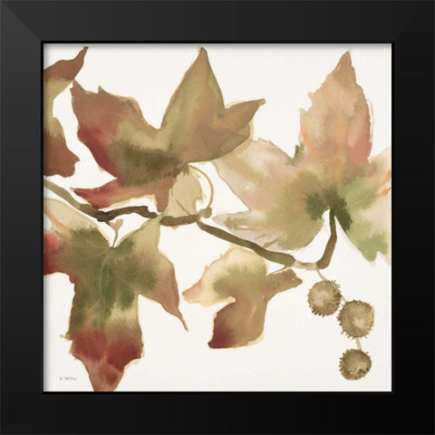 Autumn Song II Black Modern Wood Framed Art Print by Swartz, Megan