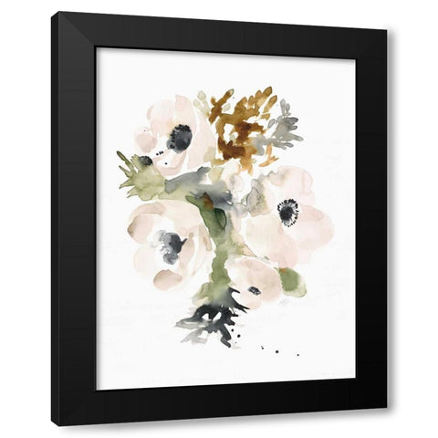Winter Bouquet 2 Black Modern Wood Framed Art Print by Swartz, Megan