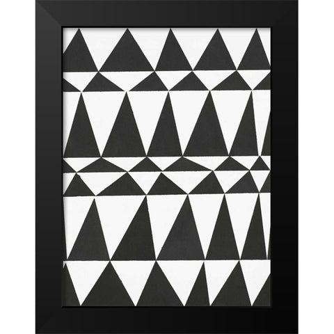 Global Triangle Black Modern Wood Framed Art Print by Swartz, Megan