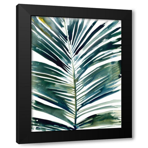 Tropical palm Black Modern Wood Framed Art Print with Double Matting by Swartz, Megan