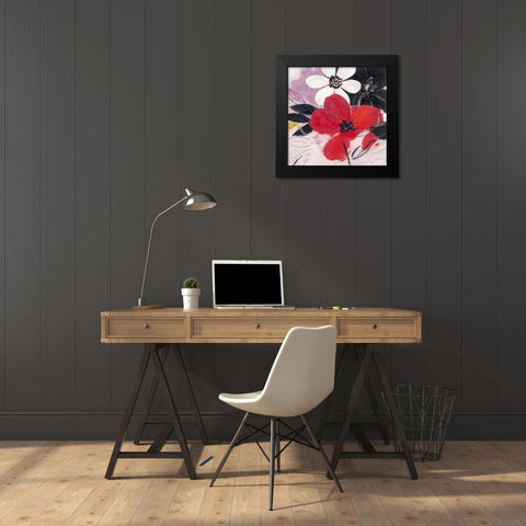 Elan 1 Black Modern Wood Framed Art Print by Ivo