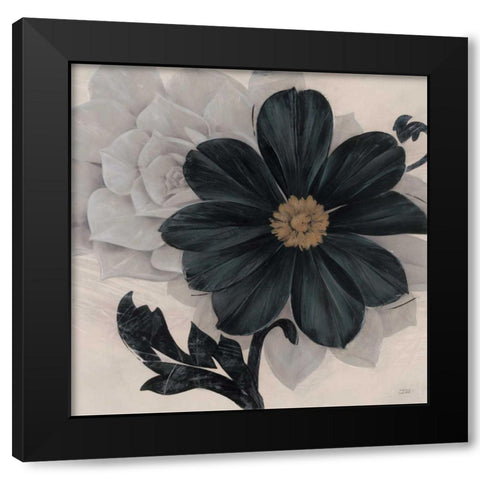 Blossom and Succulent Black Black Modern Wood Framed Art Print with Double Matting by Stoyanov, Ivo