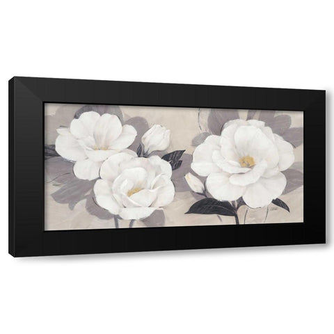 Unfolding Blossoms Black Modern Wood Framed Art Print by Stoyanov, Ivo