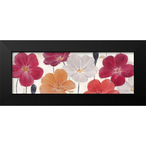 Autumn Party Panel Black Modern Wood Framed Art Print by Stoyanov, Ivo