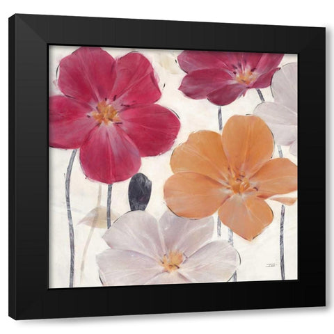 Autumn Party Square 1 Black Modern Wood Framed Art Print with Double Matting by Stoyanov, Ivo