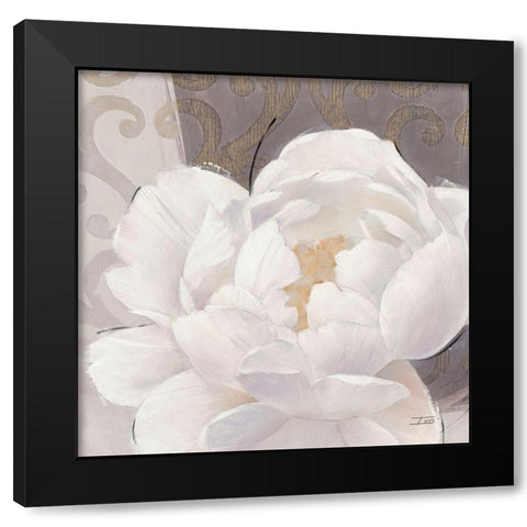 Blissful Bloom 2 Black Modern Wood Framed Art Print with Double Matting by Stoyanov