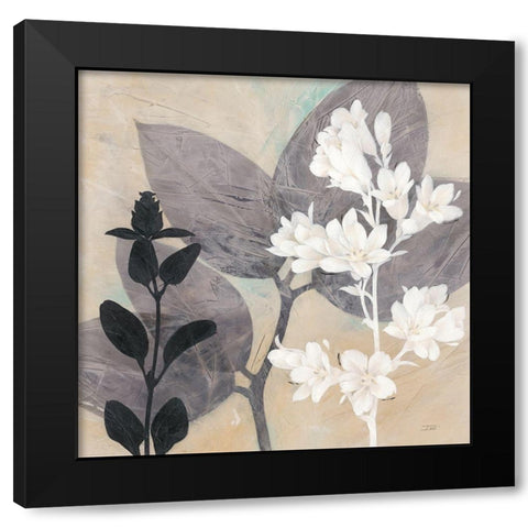 Botanical Story 1 Black Modern Wood Framed Art Print by Stoyanov, Ivo