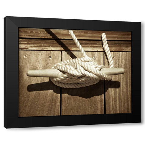 Secured Black Modern Wood Framed Art Print with Double Matting by Semenza, Marlana