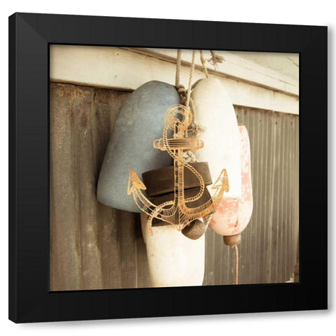 Bouys of Summer Black Modern Wood Framed Art Print by Semenza, Marlana