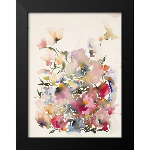 Karins Garden 5 Black Modern Wood Framed Art Print by Johannesson, Karin