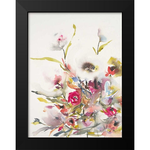 Watercolor Field 2 Black Modern Wood Framed Art Print by Johannesson, Karin