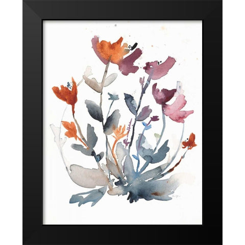 August Garden Black Modern Wood Framed Art Print by Johannesson, Karin