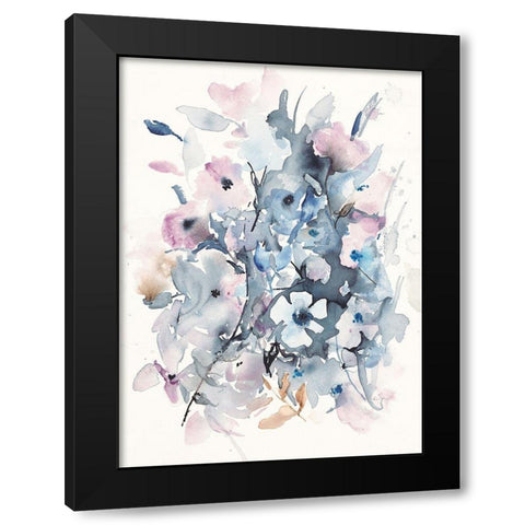 Beautiful Tangles Black Modern Wood Framed Art Print with Double Matting by Johannesson, Karin