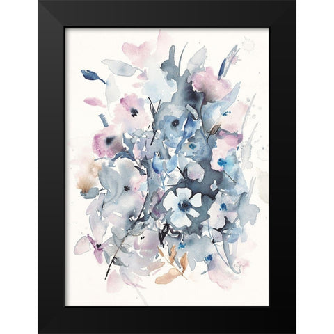Beautiful Tangles Black Modern Wood Framed Art Print by Johannesson, Karin