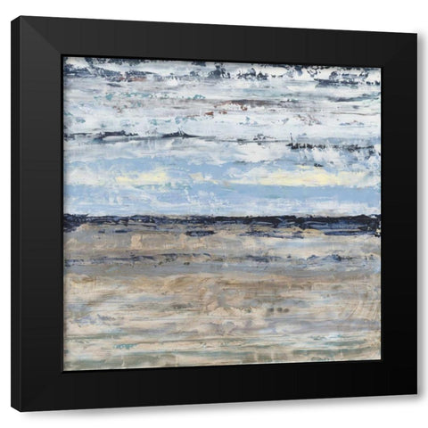 Soothing Shores Black Modern Wood Framed Art Print with Double Matting by Phelps, Edith