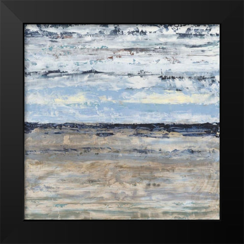 Soothing Shores Black Modern Wood Framed Art Print by Phelps, Edith