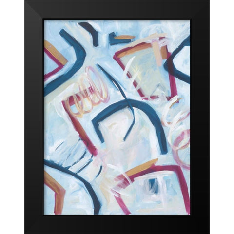 Building Dreams Black Modern Wood Framed Art Print by Phelps, Edith