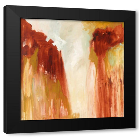Red Rocks Black Modern Wood Framed Art Print by Phelps, Edith