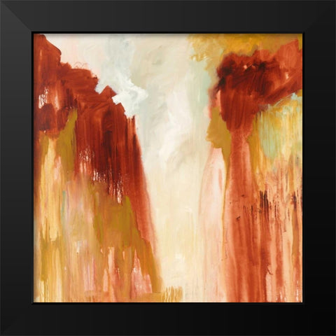 Red Rocks Black Modern Wood Framed Art Print by Phelps, Edith