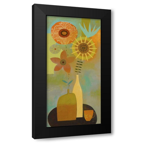 Todays Bouquet 2 Black Modern Wood Framed Art Print with Double Matting by Faust, Richard