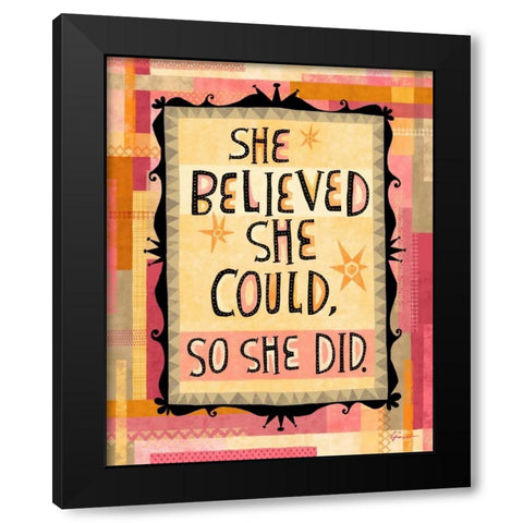 Awesome Words 7 Black Modern Wood Framed Art Print by Faust, Richard