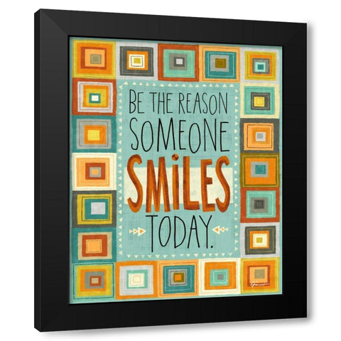 Awesome Words 8 Black Modern Wood Framed Art Print with Double Matting by Faust, Richard