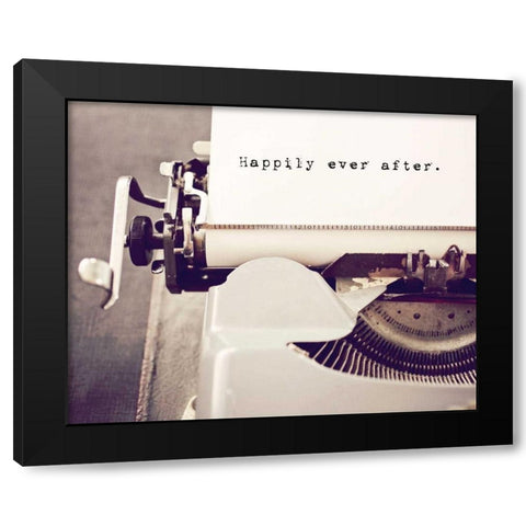 Happily Ever After Black Modern Wood Framed Art Print by Susannah Tucker Photography