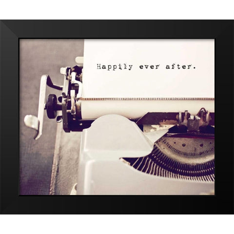 Happily Ever After Black Modern Wood Framed Art Print by Susannah Tucker Photography