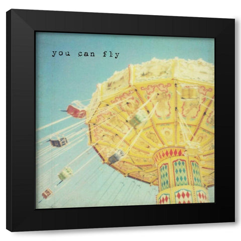 You Can Fly Black Modern Wood Framed Art Print with Double Matting by Susannah Tucker Photography