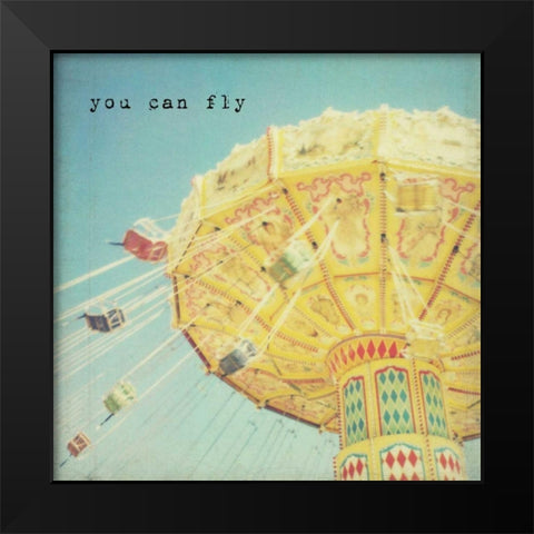 You Can Fly Black Modern Wood Framed Art Print by Susannah Tucker Photography