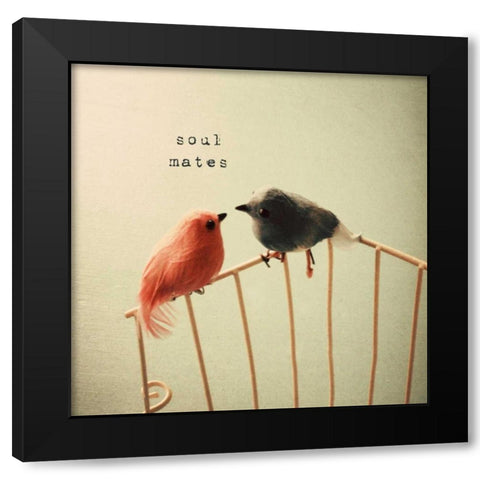 Soulmates Black Modern Wood Framed Art Print with Double Matting by Susannah Tucker Photography