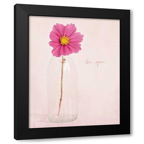 Quiet Floral Setting 1 Black Modern Wood Framed Art Print with Double Matting by Susannah Tucker Photography