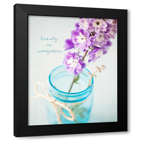 Vibrant Floral Setting 1 Black Modern Wood Framed Art Print by Susannah Tucker Photography